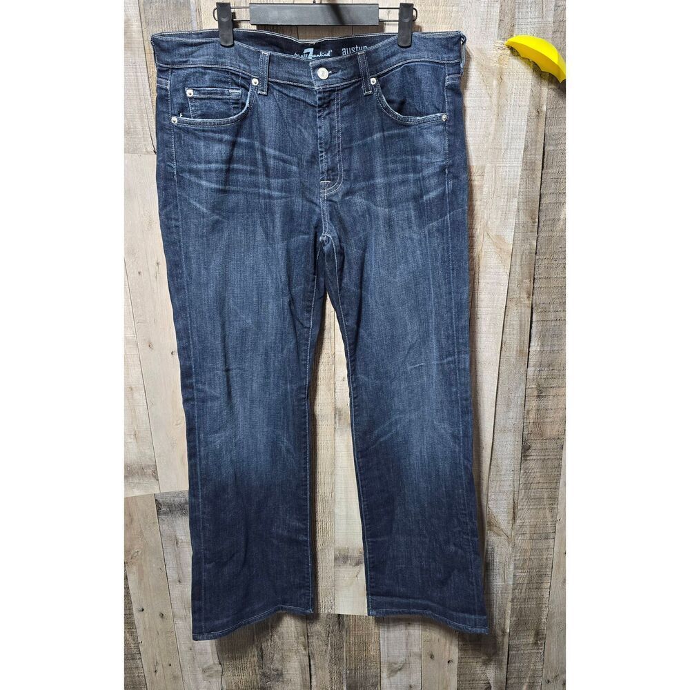 7 For All Mankind 7FAMK Austyn Relaxed Straight Jeans Mens 34x32